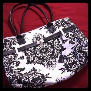Floral print handbag